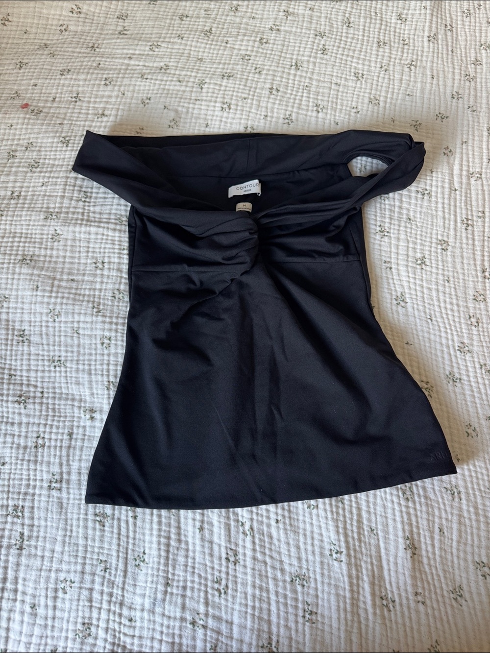 Black Twist-Front Women’s Top